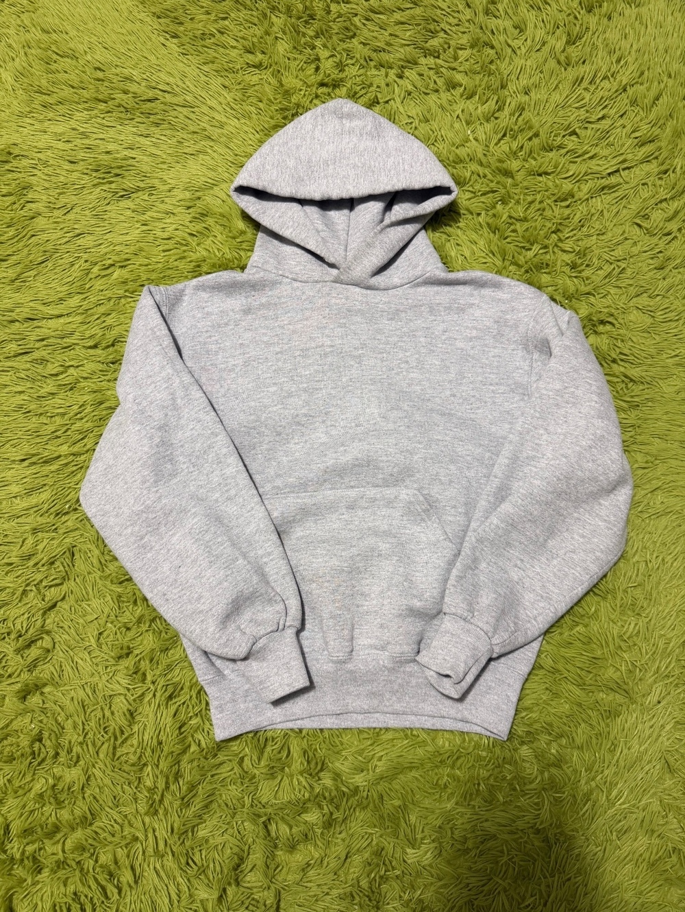 Vintage 90s Russell Athletic Blank Hoodie Size Small Gray